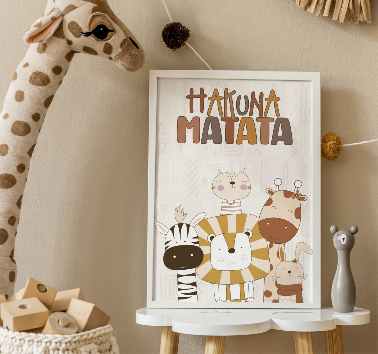 Poster infantil hakuna matata - TenStickers