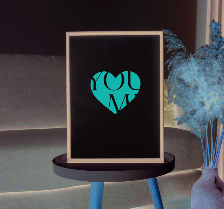 Poster para personalizar tu e eu personalizado - TenStickers