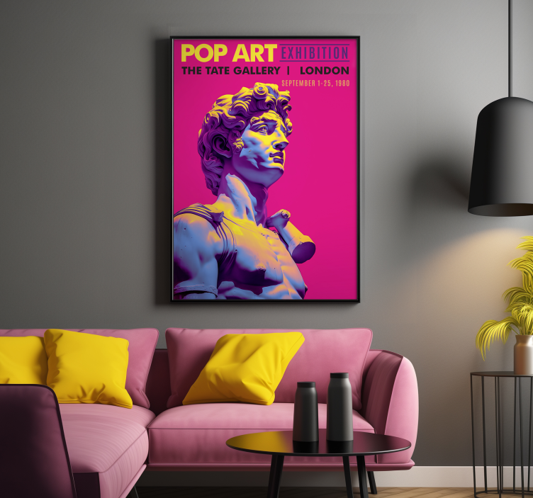 Poster para sala exposição de arte pop - TenStickers