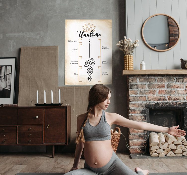 Poster do significado unalome - TenStickers