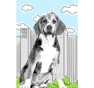 Poster animais variados desenho animado personalizado - TenStickers