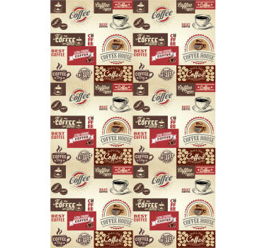 Poster cozinha café retrô - TenStickers