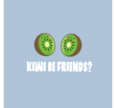Poster cozinha com frase engraçada de kiwis - TenStickers