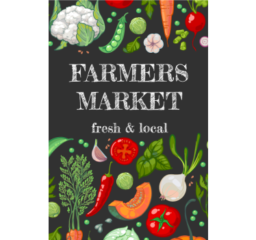Poster cozinha mercado de agricultores - TenStickers