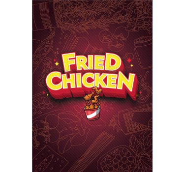 Poster cozinha graffiti taco de frango frito - TenStickers