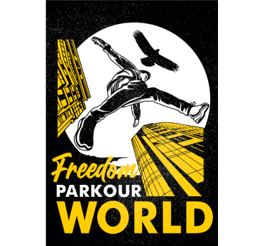 Poster juvenil mundo do parkour - TenStickers