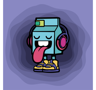 Poster juvenil de cartoon graffiti do personagem milky - TenStickers