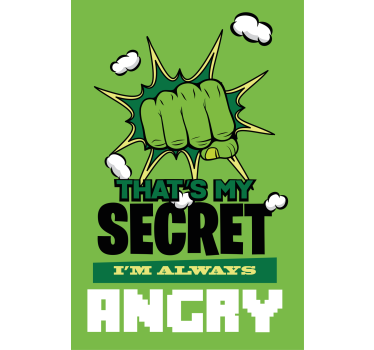 Poster juvenil eu estou sempre com raiva - TenStickers