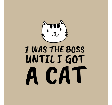 Poster juvenil eu era um chefe frase engraçada - TenStickers