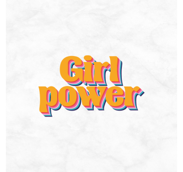 Poster juvenil citação de empoderamento com flores - TenStickers