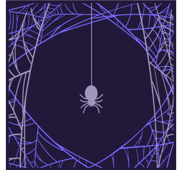 Poster juvenil foco na teia de aranha - TenStickers