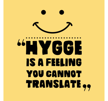 Poster juvenil a sensação do hygge - TenStickers