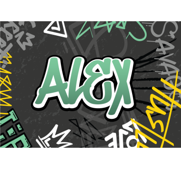 Poster de graffiti personalizado - TenStickers