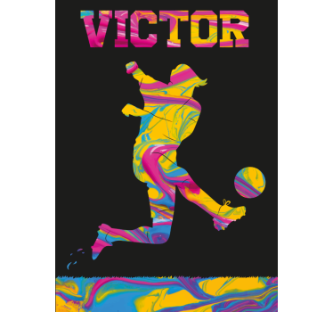 Poster personalizável de futebol - TenStickers