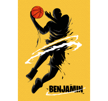 Poster personalizável de basketball - TenStickers