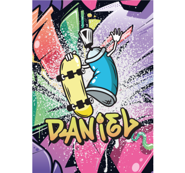 Poster urban graffiti personalizado - TenStickers