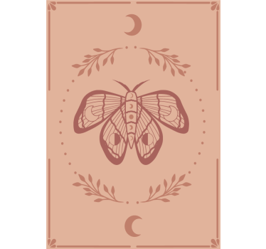 Poster de borboleta no estilo boho - TenStickers