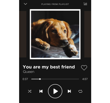 Poster de música reprodutor de música personalizável - TenStickers