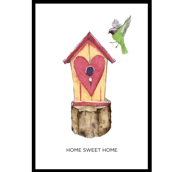 Poster para sala casa doce lar - TenStickers