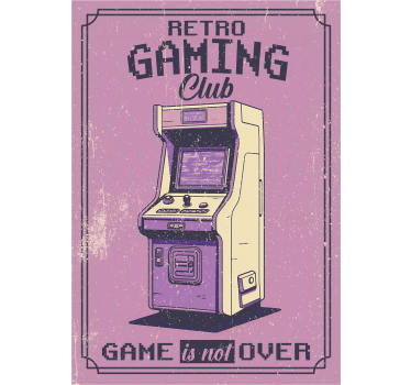 Poster juvenil clube de Jogos Retro - TenStickers