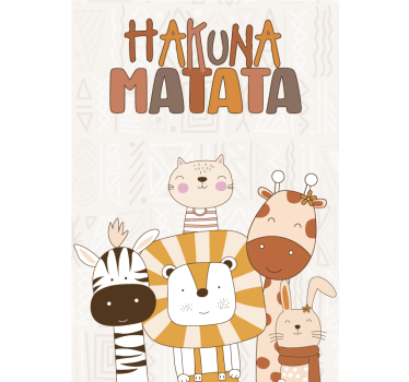 Poster infantil hakuna matata - TenStickers