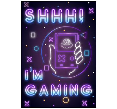 Pôster de videogame i am gaming - TenStickers