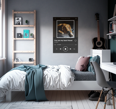 Poster de música reprodutor de música personalizável - TenStickers