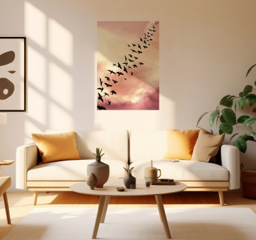 Poster para sala pássaros voando - TenStickers