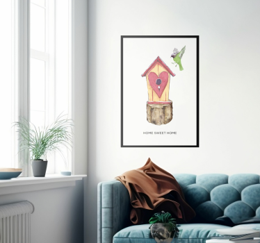 Poster para sala casa doce lar - TenStickers