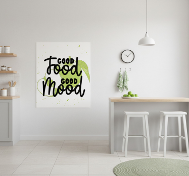 Poster cozinha citação engraçada com frutas verdes - TenStickers