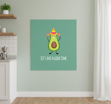 Poster cozinha com frase engraçada de abacates - TenStickers