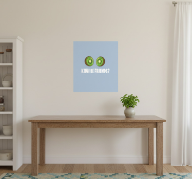 Poster cozinha com frase engraçada de kiwis - TenStickers