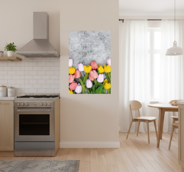 Poster cozinha flores de tulipa semelhantes - TenStickers