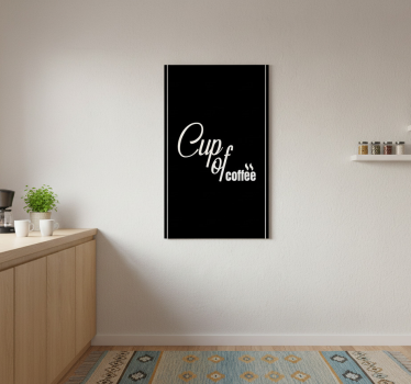 Poster cozinha xícara de café estilo minimalista 4 - TenStickers
