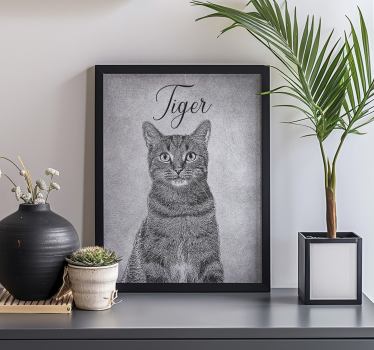 Poster animais variados desenho preto e branco personalizado - TenStickers