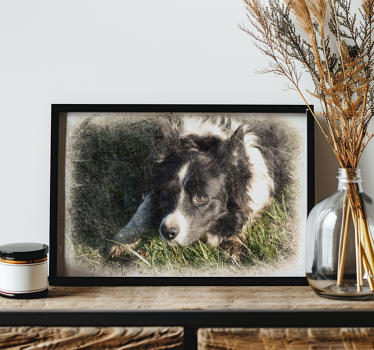 Poster animais variados efeito vintage personalizado - TenStickers