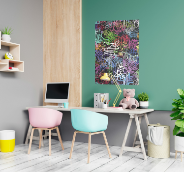 Poster de graffiti mix art - TenStickers