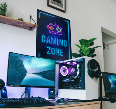 Pôster de videogame gaming zone - TenStickers