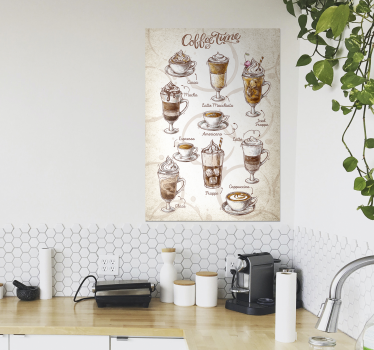 Poster decorativo da hora do café - TenStickers