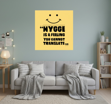 Poster juvenil a sensação do hygge - TenStickers