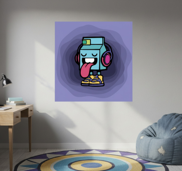 Poster juvenil de cartoon graffiti do personagem milky - TenStickers
