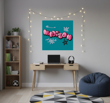 Poster juvenil design de nome criativo - TenStickers