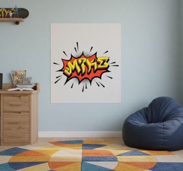 Poster juvenil em estilo de letra de quadrinhos - TenStickers