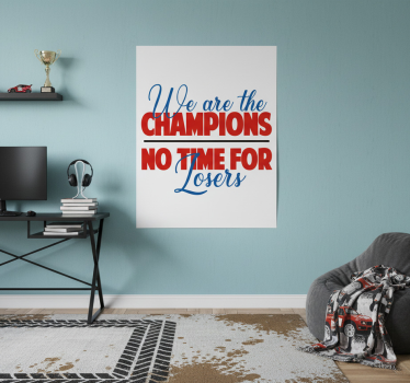 Poster juvenil espírito de campeões em ação - TenStickers