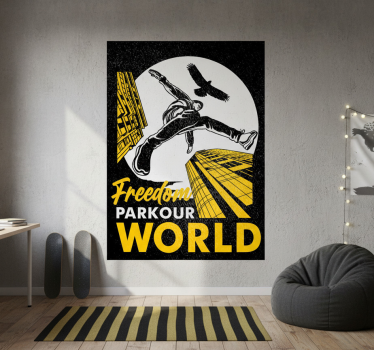 Poster juvenil mundo do parkour - TenStickers