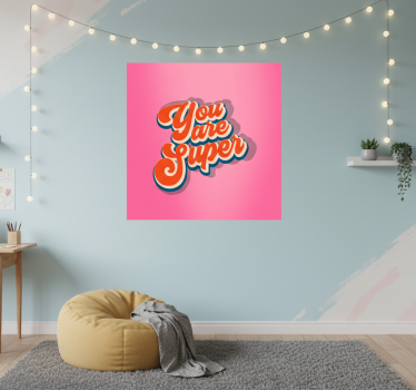 Poster juvenil você é uma citação incrível - TenStickers