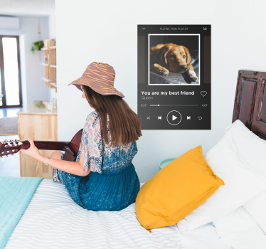 Poster de música reprodutor de música personalizável - TenStickers