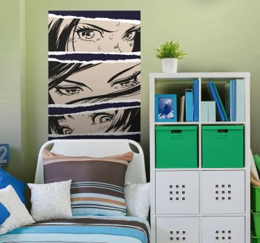 Poster olhares personagem anime - TenStickers