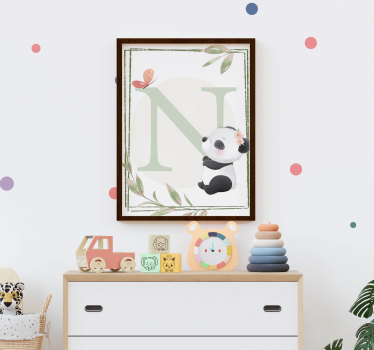Poster infantil panda fofo - TenStickers