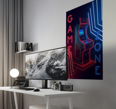 Poster juvenil zona de Jogo Neon - TenStickers